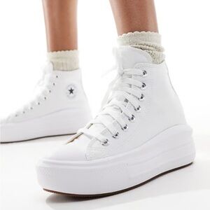 Converse Women's High-Top White Platform Sneakers